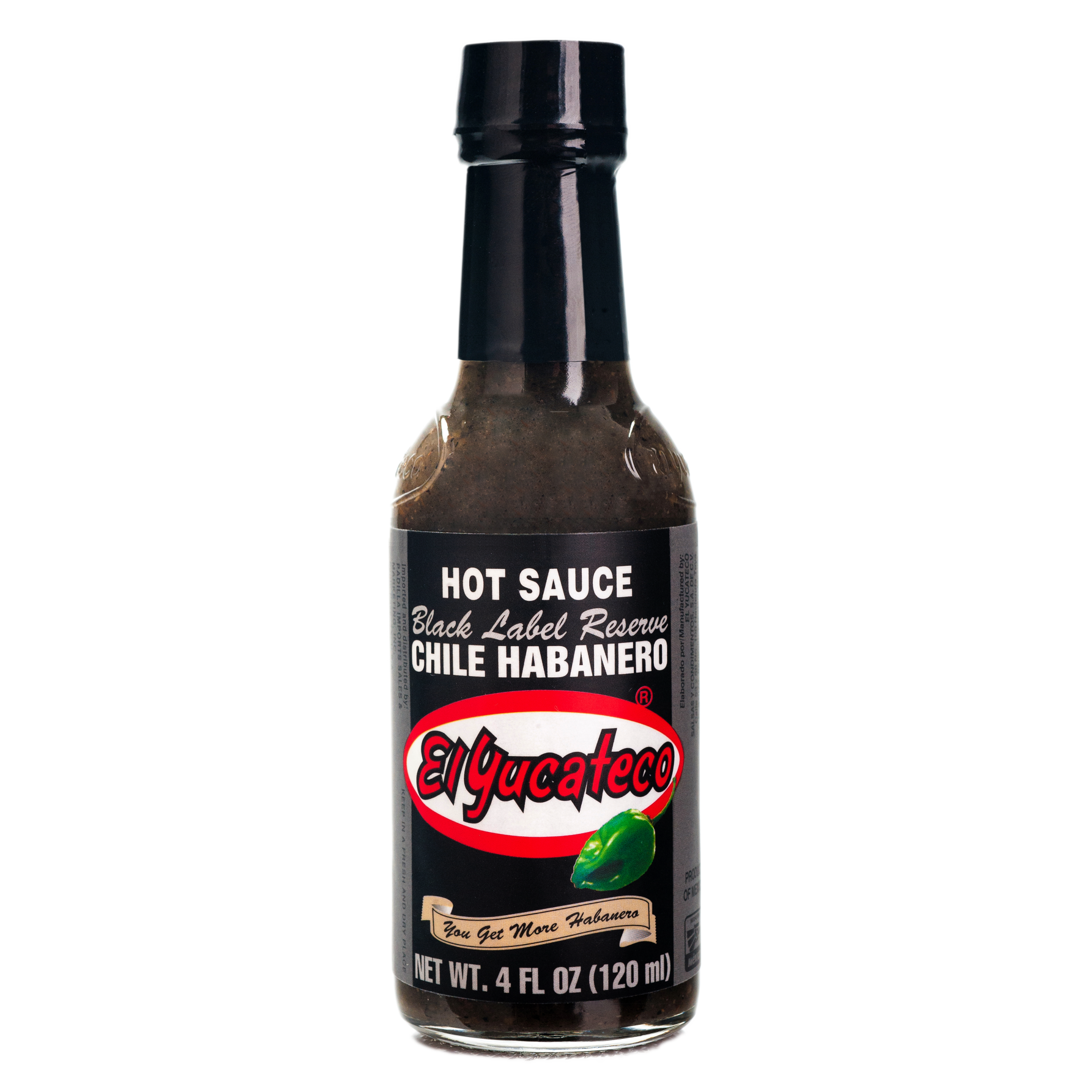 El Yucateco Habanero Black Label Reserve 120ml Mexican Hot & Smoky